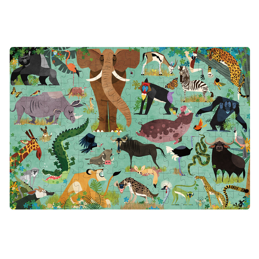 Lasst uns Puzzle Lernen: Afrikanische Tiere 126P