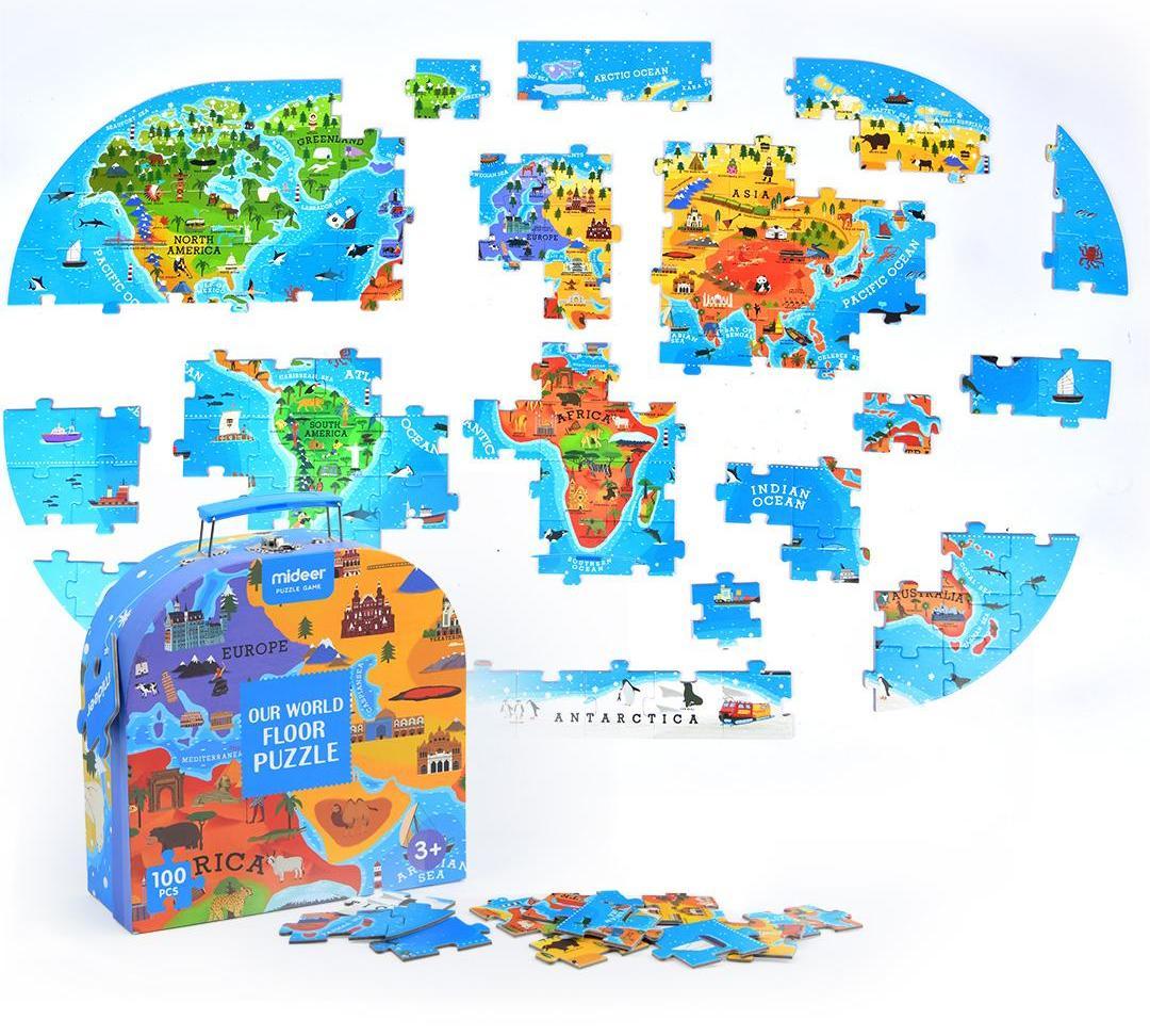 Tragbare Puzzlebox: Unsere Welt 100P