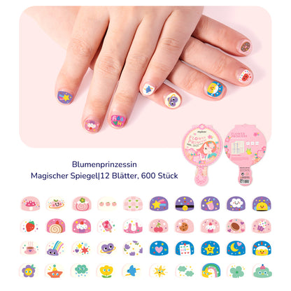 Nagelsticker mit Zauberspiegel Motiv: Blumenprinzessin