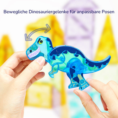 Bunte Magnetfliesen: Jurassic Adventure 48P