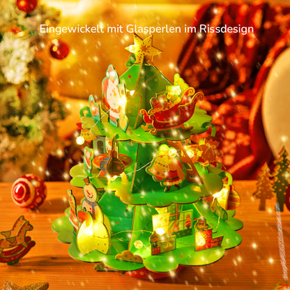 Weihnachtliches Rotierendes Musik 3D Puzzle: Geschäftige Weihnachtswerkstatt