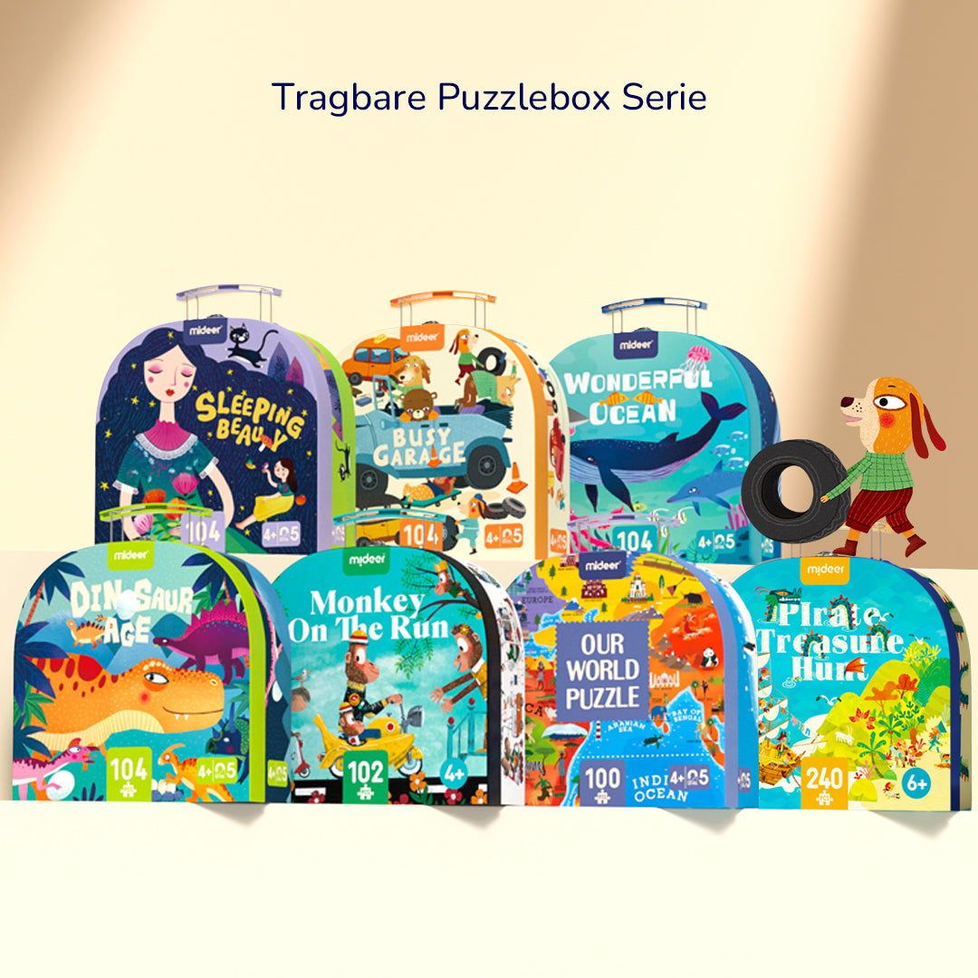 Tragbare Puzzlebox: Dinosaurierzeitalter 104P