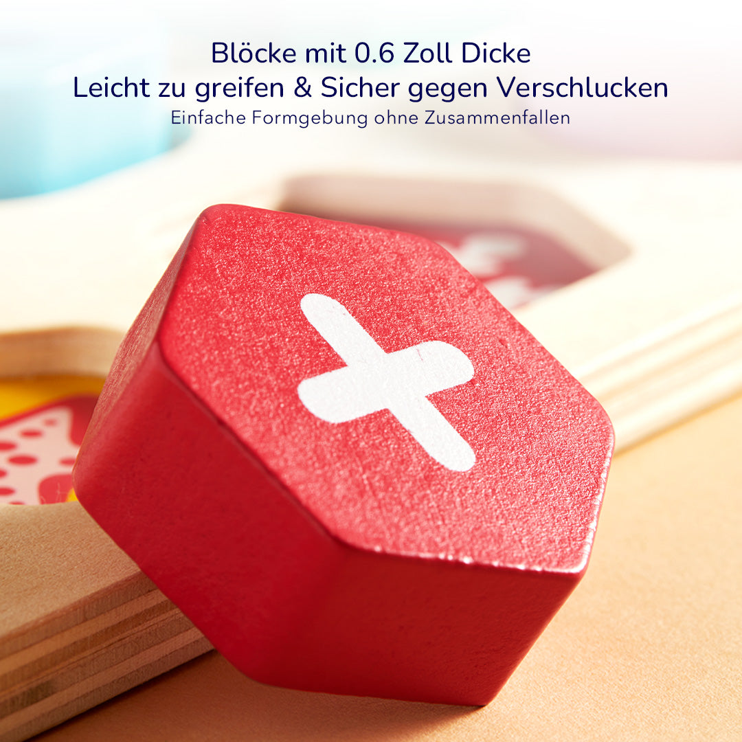 Steckpuzzle aus Holz: Zahlen