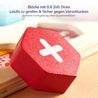 Holzsteckpuzzle: Alphabete