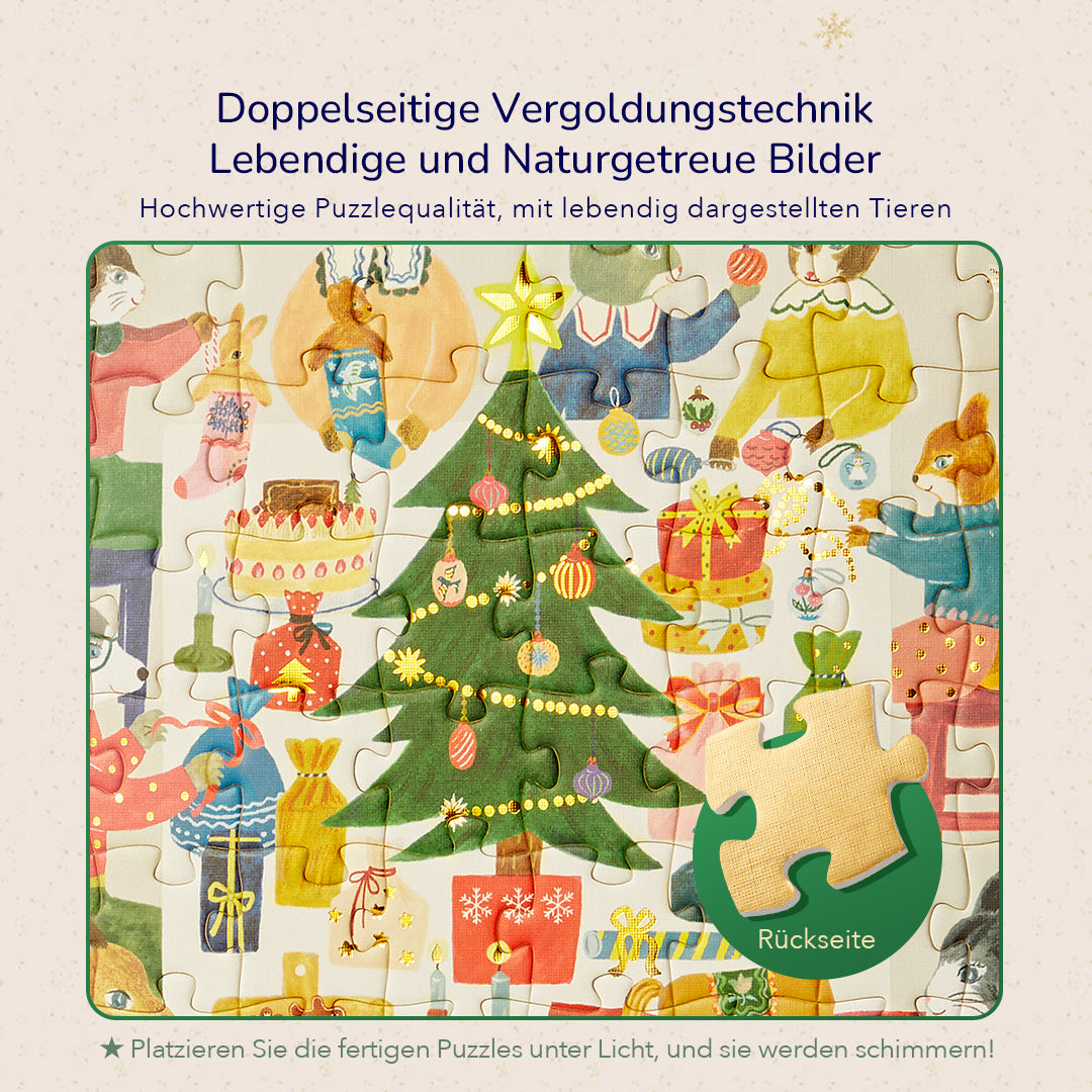 Künstlerpuzzle: Weihnachtsgeschenk Tauschparty 120P