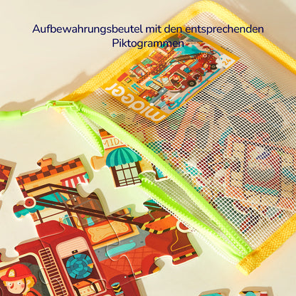 Aufleveln! Puzzles mit Aufbewahrungstasche - Level 4: Märchenstadt 54P-88P