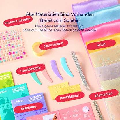 Bekleidungsdesignhaus: Umkleidekabine für Prinzessinnen in Rosa