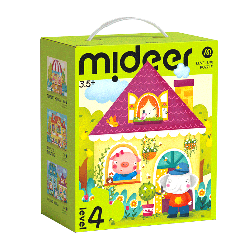 Aufleveln! Puzzles mit Aufbewahrungstasche - Level 4: Märchenstadt 54P-88P