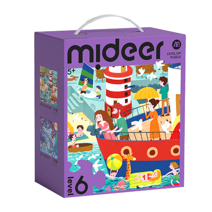 Aufleveln! Puzzles mit Aufbewahrungstasche - Level 6: Erholsamer Urlaub 154P-180P