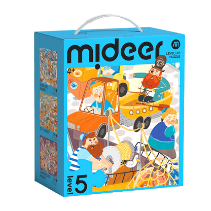 Aufleveln! Puzzles mit Aufbewahrungstasche - Level 5: Geschäftiger Markt 99P-140P